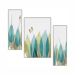 PnF White & Green 3 Pieces Floral And Botanical Wall Arts-image-58