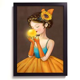 RANDOM Yellow & Blue Painting Wall Art-11