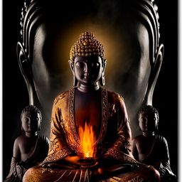 Wallpics Black & Yellow Printed Vinyl Wall Poster-28