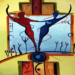 PnF Black & Blue Paper Wall Art-image-35