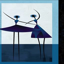 PnF Black & Blue Printed Wall Art-image-46