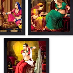 PnF Red & Blue 3 Pieces Paper Other Wall Arts-14