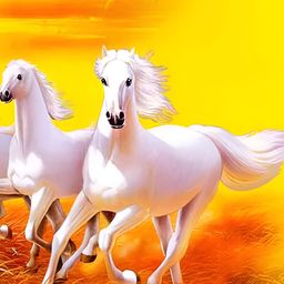 British Terminal White & Yellow Birds and Animals Printed Wall Stickers-17