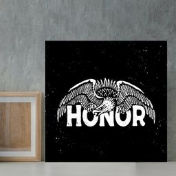 Gallery99 White & Black Honor Motivational Quotes Printed Framed Wall Art-image-58