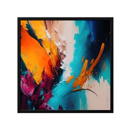 999Store Blue & White Canvas Abstract Painting Wall Art-image-71