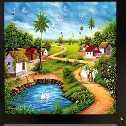 PnF Green & Blue Wooden Other Wall Art-image-79