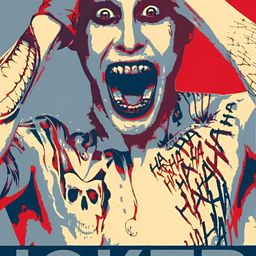 Wallpics Blue & Red Printed Wall Poster-image-85