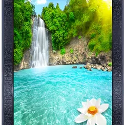 PnF Black & Blue Printed Wooden Wall Art-image-107