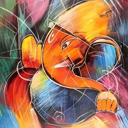 British Terminal Orange Religious Paper Painting Wall Art-image-75
