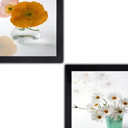 PnF White & Green 2 Piece Paper Wall Painting-image-69