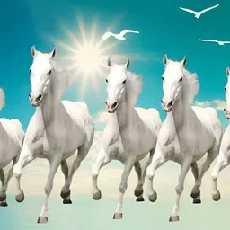 Wallpics White & Blue Birds & Animals Wall Poster-image-94