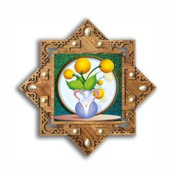 PnF Brown & Yellow Wood Floral and Botanical Wall Art-image-91