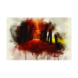 Inephos Red & Brown 1 Piece Canvas Other Wall Paintings-image-61