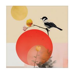 RANDOM Orange & Yellow Canvas Abstract Wall Art-picture-22