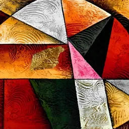 PnF Black & Red Wooden Abstract Wall Art-image-94
