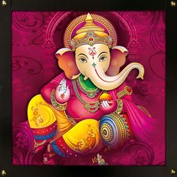 PnF Black & Maroon Wooden Religious Paintings Wall Art-image-88