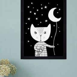 Gallery99 Black & White Textured Paper Framed  Wall Art-51