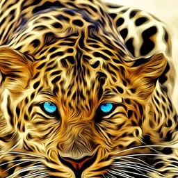 Wallpics Yellow & Black Cheetah Printed Paper Wall Poster-21