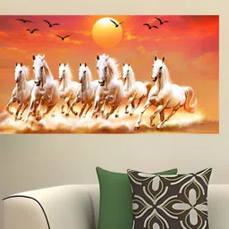 British Terminal Orange & White  7 Horse Vastu Poster Animals Wall Photograph-image-7