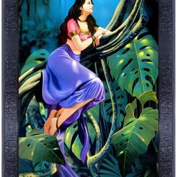 PnF Black & Blue Wooden Painting Wall Art-image-45