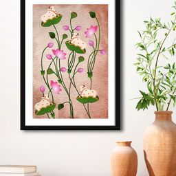 999Store Rust Colored & Black Painting Framed Wall Art-17