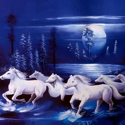 Wallpics Blue & White Birds and Animals Wall Poster-image-31