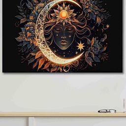 SAF Black & Beige Canvas Unframed Rolled Modern Art-image-34