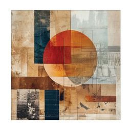 RANDOM Brown & Red Canvas Abstract Wall Art-picture-25