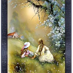 PnF Black & Blue Printed Other Wall Painting-image-99