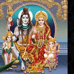 PnF Black & Blue Paper Religious Wall Painting-image-61