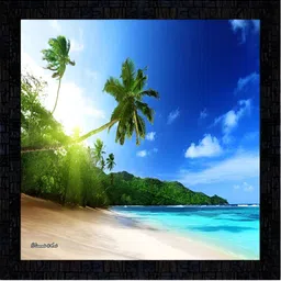 PnF Black & Blue Wooden Painting Wall Art-picture-44
