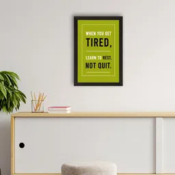 eCraftIndia Green Motivational Quote Wall Art-image-95