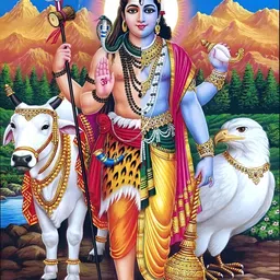 British Terminal Blue & Red Religious Wall Painting-image-83