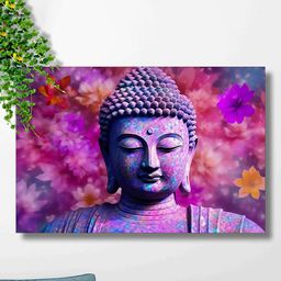SAF Lord Buddha Canvas Painting Wall Art-image-28