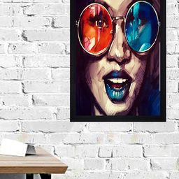 Gallery99 Beige & Black Abstract Framed Wall Art-image-57