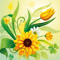 PnF Black & Yellow Wooden Floral and Botanical Painting Wall Art-picture-18