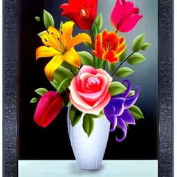 PnF Black & Red Paper Painting Wall Art-image-56