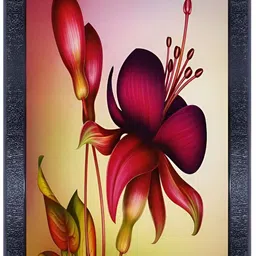 PnF Black & Red Paper Floral and Botanical Wall Art-image-64
