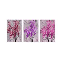 999Store Grey & Purple 3 Pieces Canvas Painting Wall Arts-image-25
