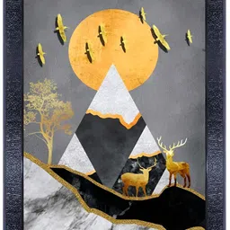 PnF Black & White Wooden Painting Wall Art-image-83