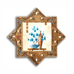PnF Brown & White Wooden Floral and Botanical Wall Art-image-28