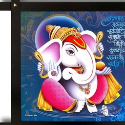 PnF Black & Blue Wooden Religious Wall Painting-picture-16