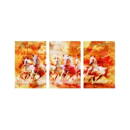 999Store Yellow & White 3 Piece Canvas Other Painting Wall Art-picture-44