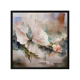 999Store Brown & Black Canvas Floral And Botanical Painting Wall Art-11