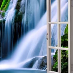 British Terminal Blue & Green Nature Printed Waterproof Poster-image-53