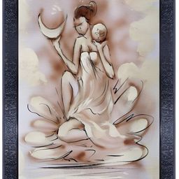 PnF Black & Beige Wooden Painting Wall Art-image-103