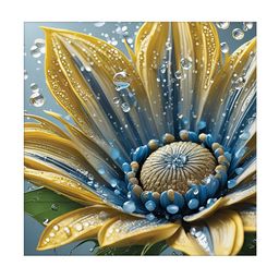 RANDOM Blue & Yellow Canvas Floral and Botanical Wall Art-picture-18