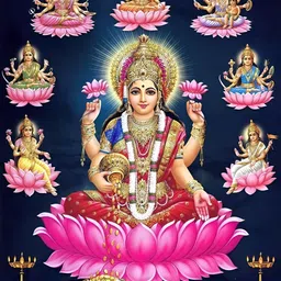 Wallpics Navy Blue & Pink Paper Religious Wall Poster-picture-13