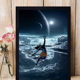 Gallery99 Black & Blue Textured Framed Wall Art-image-71
