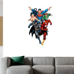 Wallpics Blue & Red Cartoon Character Printed Fully Waterproof Vinyl Wall Poster-image-117